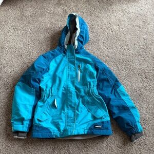 Land's End Teal Squall Winter Waterproof Insulated Jacket Size Small 7/8